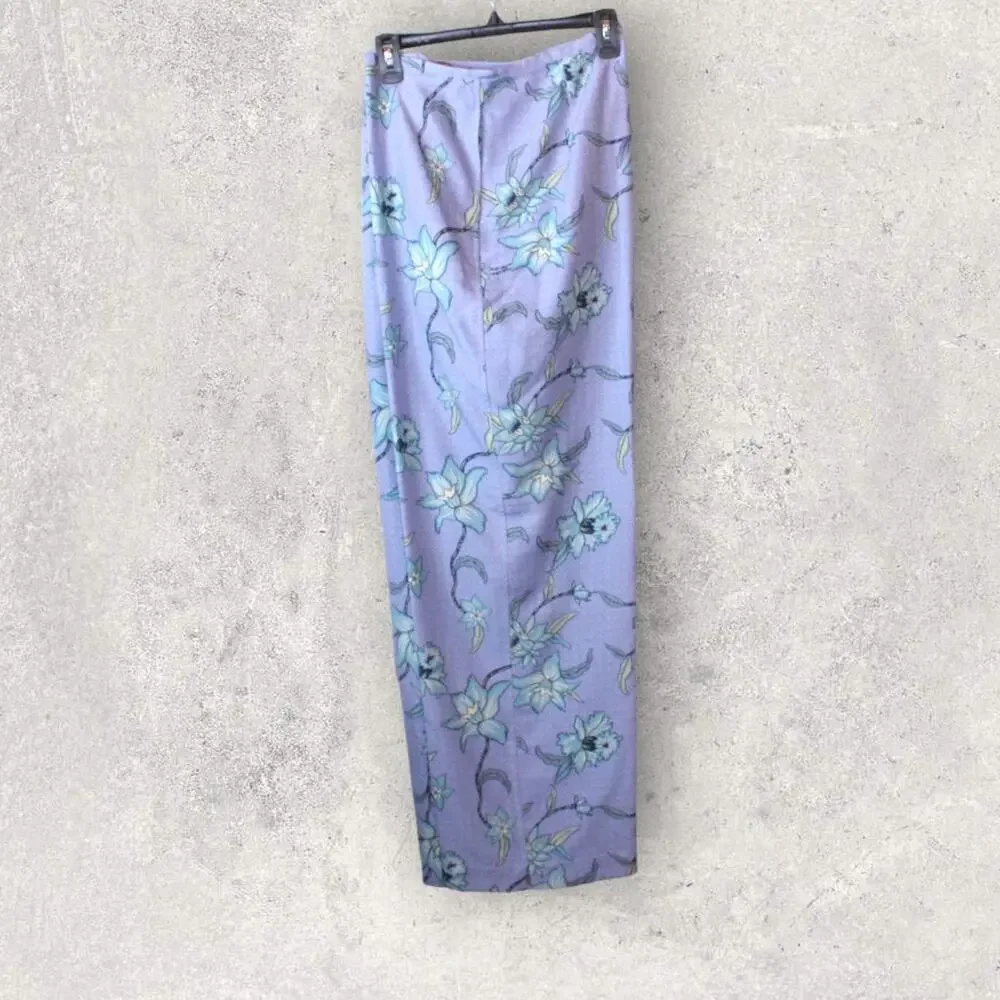 TOMMY BAHAMA 100% Silk Vintage Vines Pant in Lavender Size 14